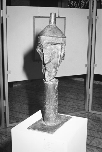 ' Rheinischer Jude ' sculpture by Wolf Spitzer - Strasbourg, November 1985