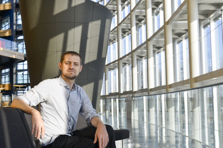 Billede 4: Florent MARCELLESI in the European Parliament in Strasbourg