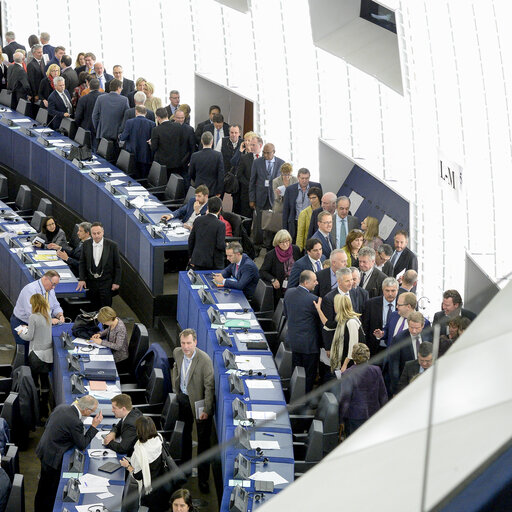 Photo 4: Plenary session Week 3 2017 in Strasbourg - Election of the President of the European Parliament