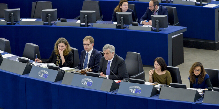 Φωτογραφία 1: EP President with Markus WINKLER, Deputy secretary general and Directorate-General for the Presidency