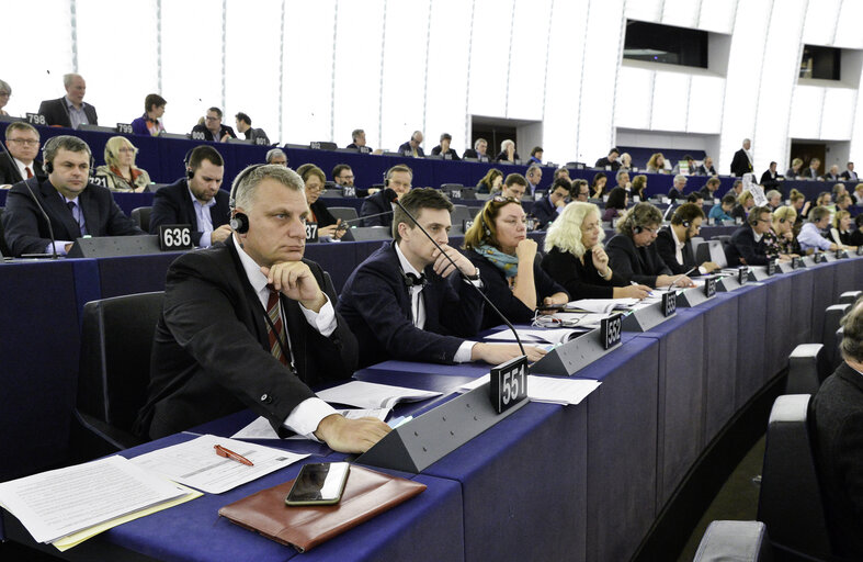 Peter KOUROUMBASHEV in plenary session Week 7 2017 in Strasbourg