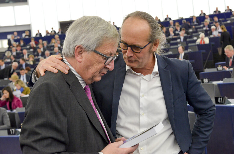 Foto 4: Plenary session week 7 2017 in Strasbourg    - Future of the EU