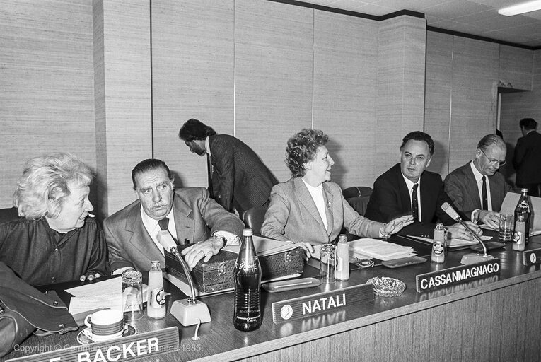 Fotografija 4: EPP meeting at the EP in Luxembourg - April 1985