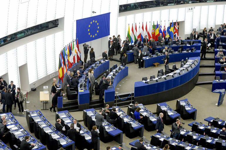 Foto 1: Plenary session Week 3 2017 in Strasbourg - Election of the President of the European Parliament - 3rd Round