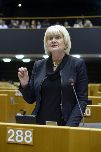 Foto 10: Plenary session Week 9 2017 in Brussels - Gender pay gap