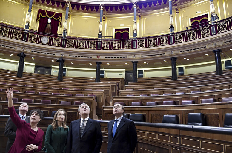 Zdjęcie 2: Official visit of EP President to Spain -  Meeting with the Congress Speaker and the President of the Senate