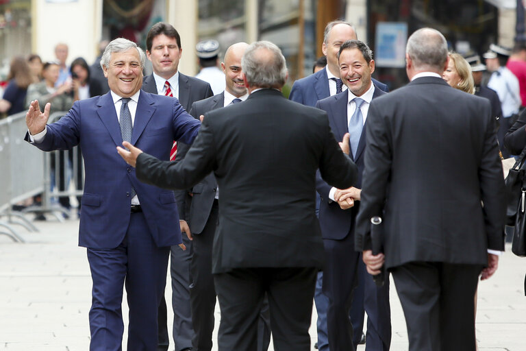 Fotografie 4: Official visit of the President of the European Parliament to Luxembourg - Mars Di Bartolomeo President of the chamber of Deputies- Chamber of the Deputies