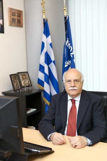 Fotografia 1: Georgios EPITIDEIOS MEP in the EP in Brussels