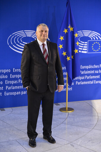 Foto 4: Peter KOUROUMBASHEV in the European Parliament in Strasbourg