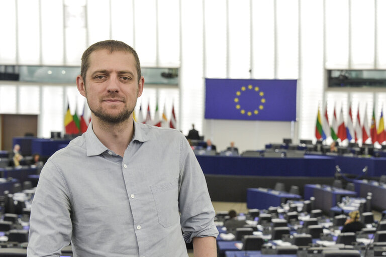 Billede 2: Florent MARCELLESI in the European Parliament in Strasbourg