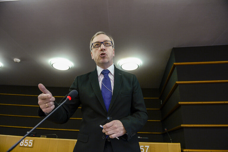 Photo 29: Plenary session in Brussels - Week 05  2017Votes and explanations of votes