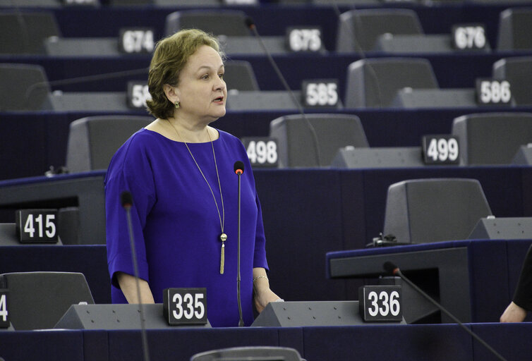 Fotografie 21: Plenary session week 7 2017 in Strasbourg  - VOTES followed by explanations of votes