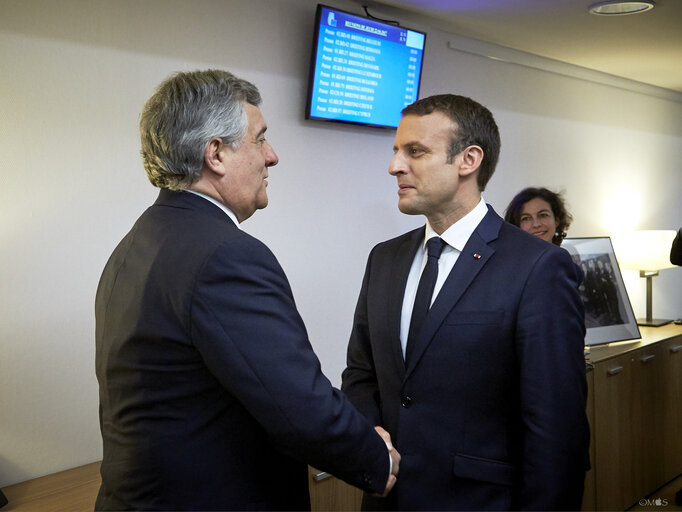 Fotografija 6: European Council June 2017 - EP President meets with the President of the French Republic