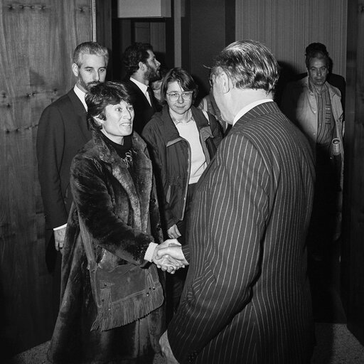 Photo 7: Association ' les meres d'Alger ' at the European Parliament in Strasbourg in february 1987