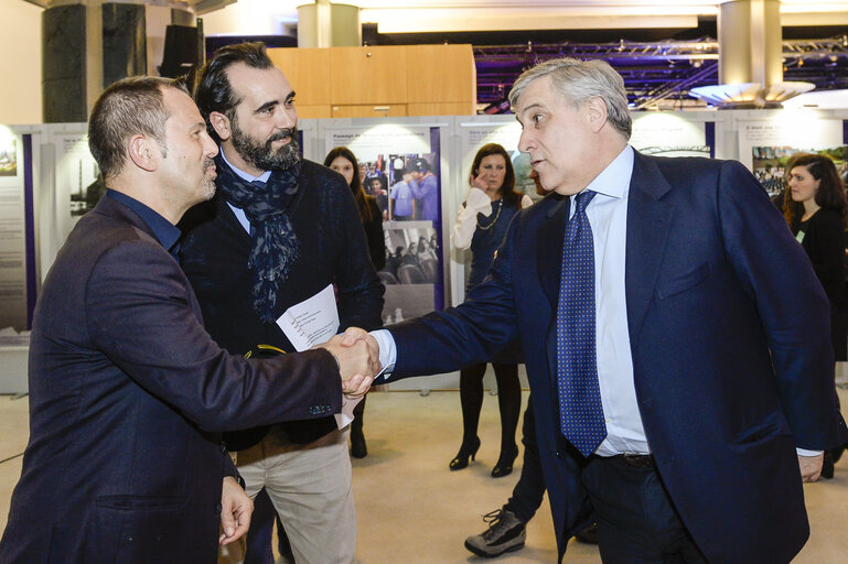 Zdjęcie 14: Opening of an exhibition on the tragedy of the Bois du Cazier, Marcinelle, in presence of EP President