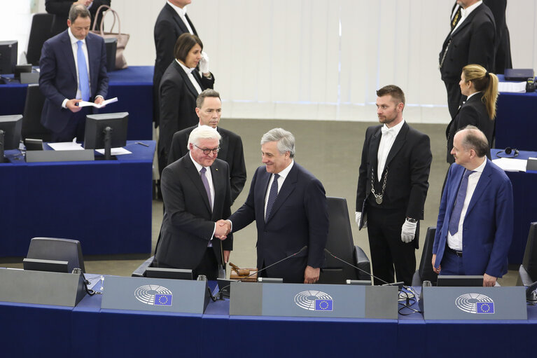 Fotografie 18: Official visit of the President of the Federal Republic of Germany. Plenary session Week 14 2017 in Strasbourg