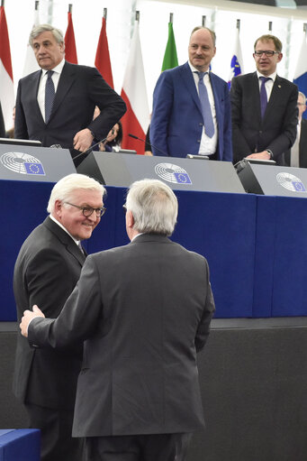 Fotografie 1: Official visit of the President of the Federal Republic of Germany. Plenary session Week 14 2017 in Strasbourg