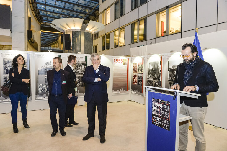 Zdjęcie 13: Opening of an exhibition on the tragedy of the Bois du Cazier, Marcinelle, in presence of EP President