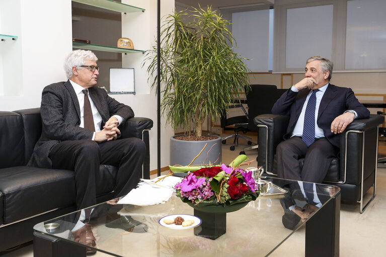 Nuotrauka 2: Antonio TAJANI - EP President meets OLAF Director General Giovanni KESSLER