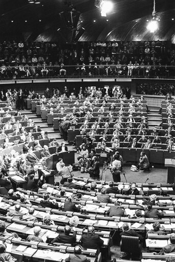 Fotografija 15: Election of the new EP President in a plenary session in Strasbourg on the 20th of January 1987