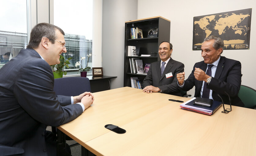 Foto 2: Visit of the Speaker of the Moroccan Parliament.Habib EL MALKI meets with Dan Christian PREDA