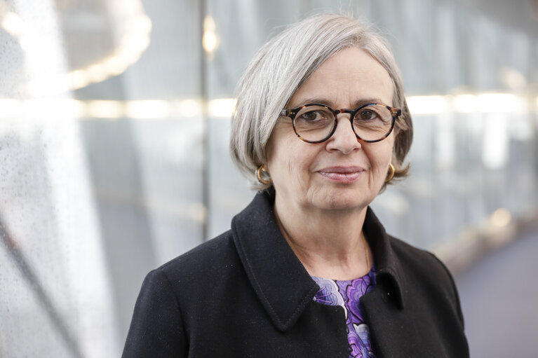 Mireille D'ORNANO in the European Parliament in Brussels