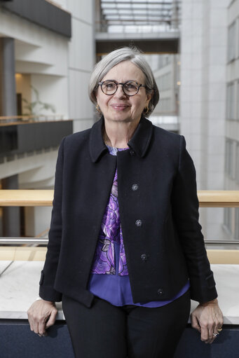 Mireille D'ORNANO in the European Parliament in Brussels