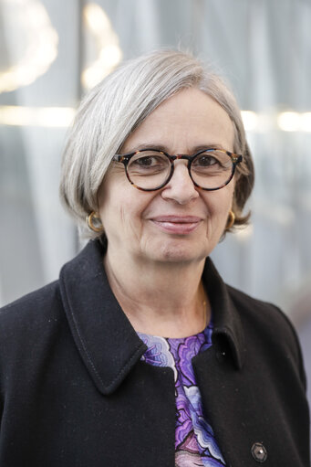 Mireille D'ORNANO in the European Parliament in Brussels