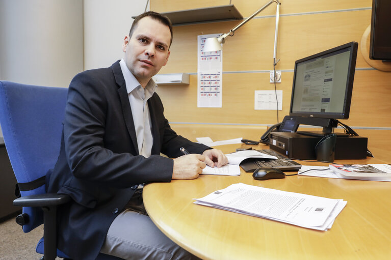 Csaba MOLNAR MEP in the EP in Brussels