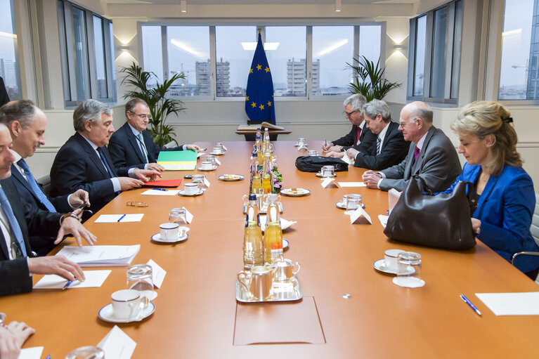 Fotografija 2: EP President meets with the President of the Bundestag