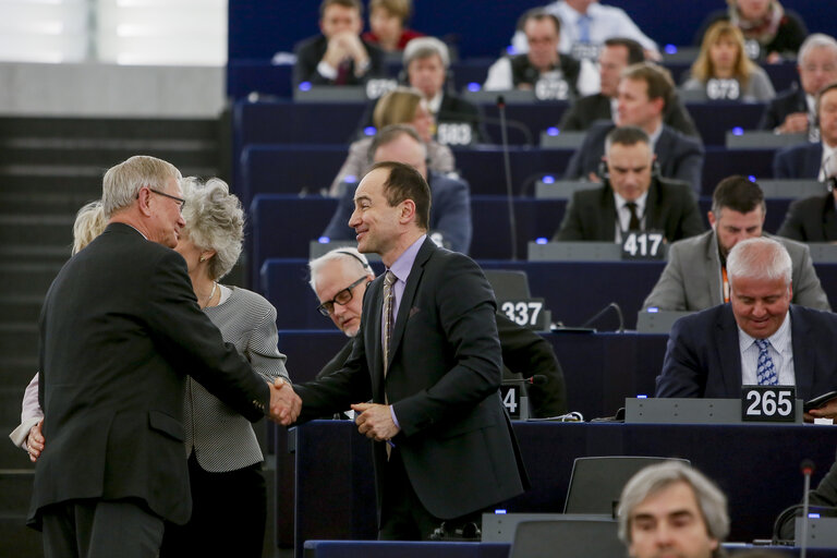 Fotografija 10: Plenary session Week 3 2017 in Strasbourg - Election of the Quaestors of Parliament