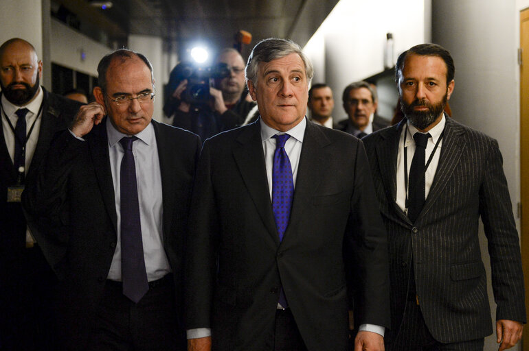 Fotografie 9: Press conference by Antonio TAJANI new elected EP President