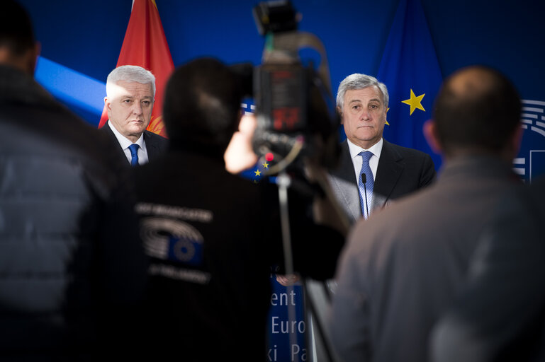 Fotografie 5: Official visit of Dusko MARKOVIC, Prime Minister of MontenegroPress point