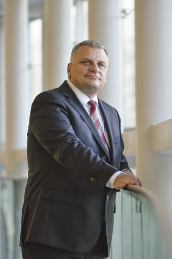 Foto 8: Peter KOUROUMBASHEV in the European Parliament in Strasbourg