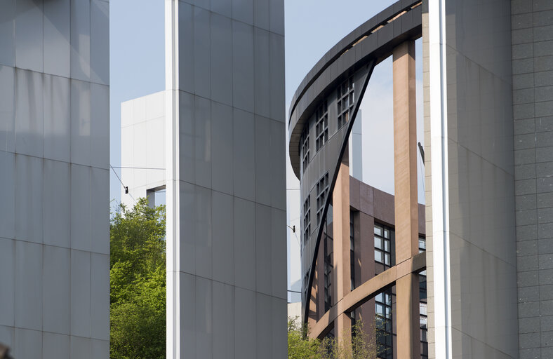 Fotografija 22: Flags in the European Parliament in Strasbourg