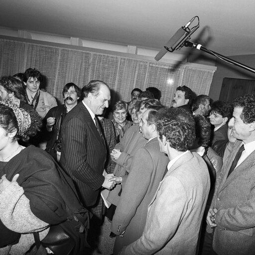 Photo 16: Association ' les meres d'Alger ' at the European Parliament in Strasbourg in february 1987