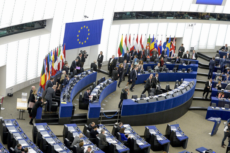 Foto 8: Plenary session Week 3 2017 in Strasbourg - Election of the President of the European Parliament