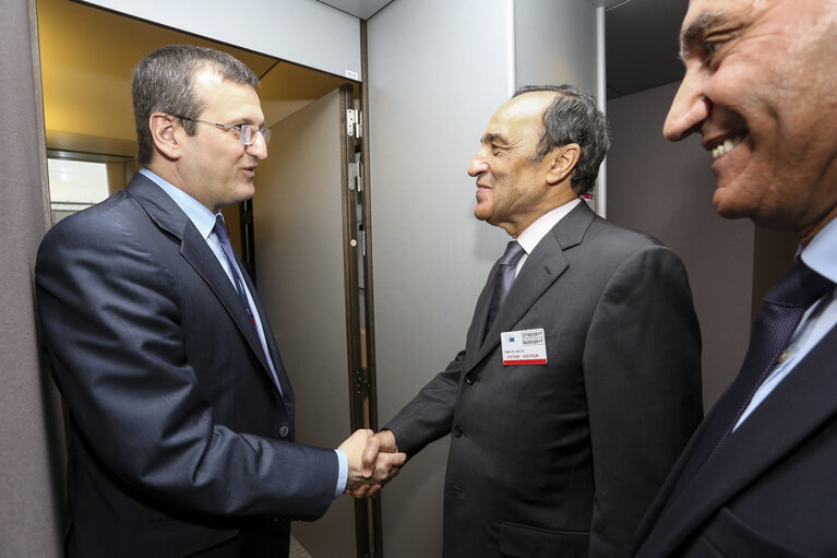 Foto 4: Visit of the Speaker of the Moroccan Parliament.Habib EL MALKI meets with Dan Christian PREDA