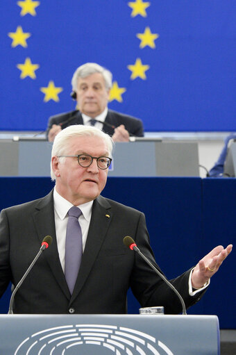 Fotografie 11: Official visit of the President of the Federal Republic of Germany. Plenary session Week 14 2017 in Strasbourg