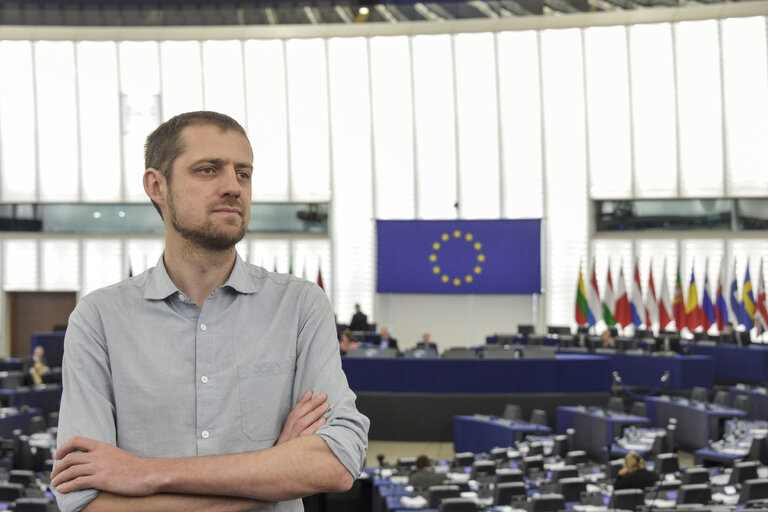 Billede 1: Florent MARCELLESI in the European Parliament in Strasbourg