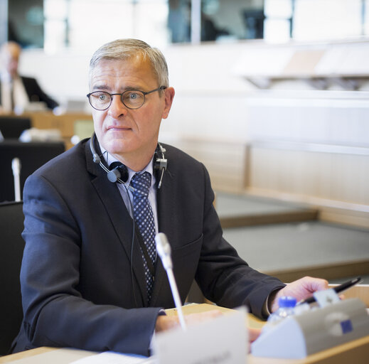 Fotografija 1: Marc JOULAUD MEP voting in Committee on Development