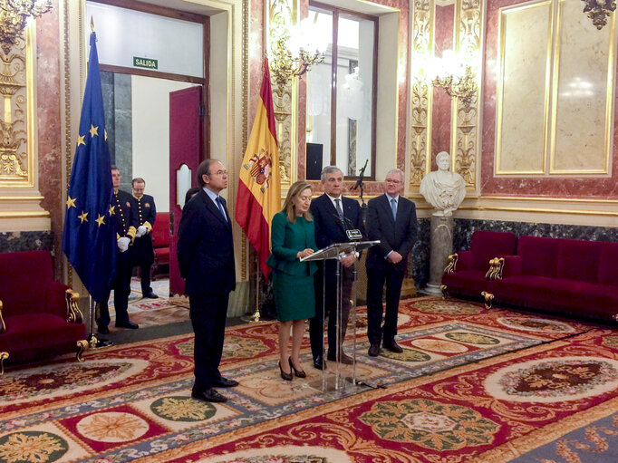 Zdjęcie 1: Official visit of EP President to Spain -  Meeting with the Congress Speaker and the President of the Senate