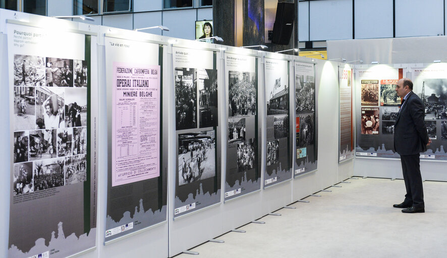 Zdjęcie 19: Opening of an exhibition on the tragedy of the Bois du Cazier, Marcinelle, in presence of EP President