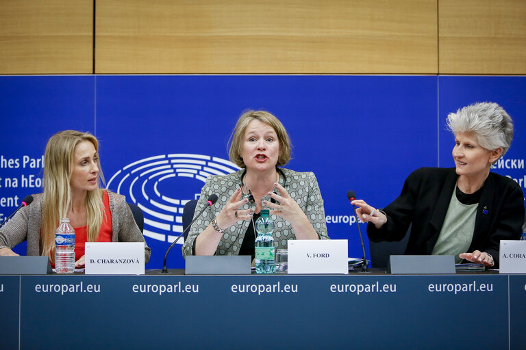 Valokuva 6: Press conference: ' Revision of the EU gun law - outcome of the vote in plenary '