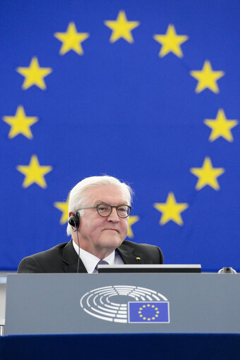 Fotografie 14: Official visit of the President of the Federal Republic of Germany. Plenary session Week 14 2017 in Strasbourg