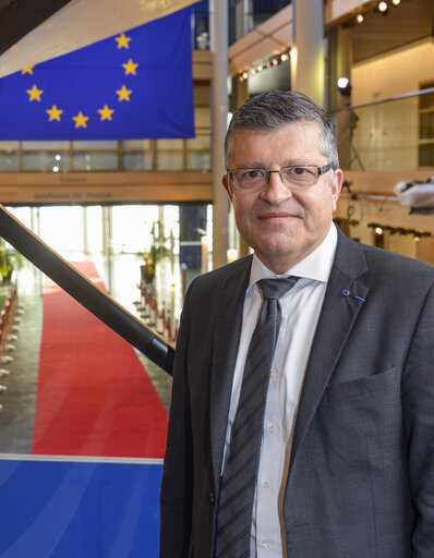 Foto 3: Franck PROUST in the European parliament in Strasbourg