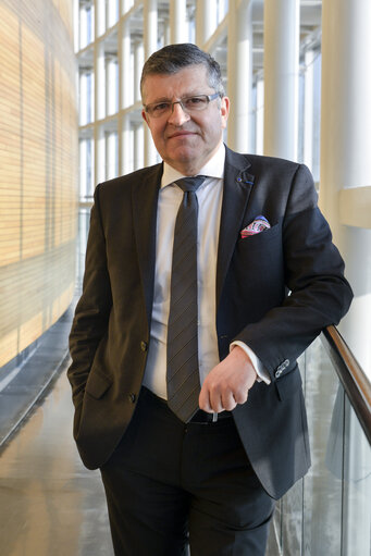 Foto 11: Franck PROUST in the European parliament in Strasbourg