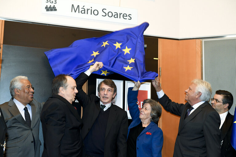 Inauguration of the room Mario Soares in the presence of Antonio COSTA, Prime Minister of Portugal