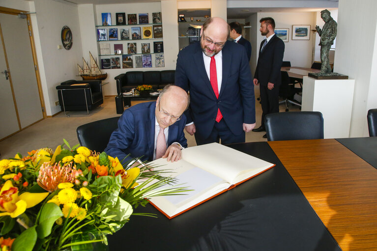 Fotografija 2: Martin SCHULZ - EP President meets with Koen LENAERTS, President of the European Court of Justice