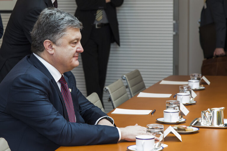 Foto 3: EP President meets with Petro POROSHENKO, President of Ukraine